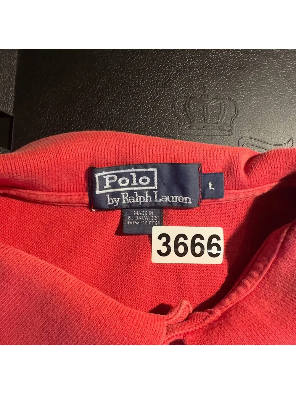 Polo Ralph Lauren Red Polo Mens L Cotton